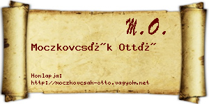 Moczkovcsák Ottó névjegykártya